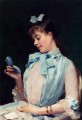 Y Garretta Raimundo De Portrait Of Aline Mason In Blue dama realista Raimundo de Madrazo y Garreta